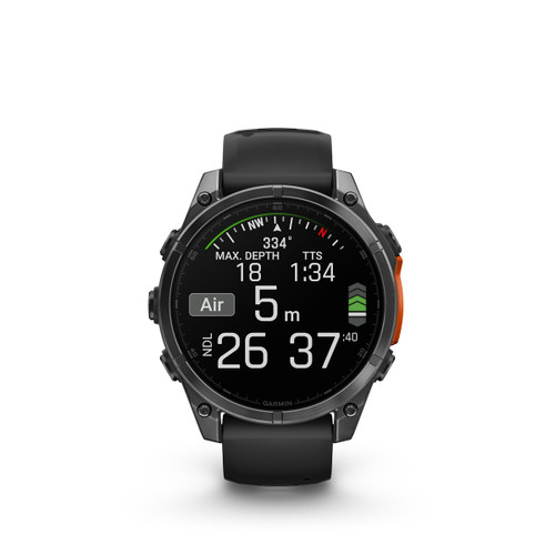Trony GARMIN - FENIX 8 47MM SLATE GRAY CON CINTURINO BLACK