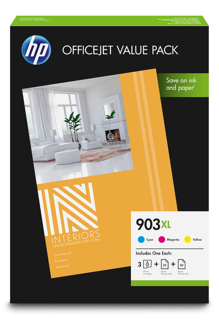 Trony HP - HP 903XL Value Pack 1CC20AE 3 cartucce originali Ciano Giallo Magenta 75 fgl A4