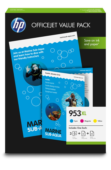 Trony HP - HP 935XL Value Pack ciano magenta giallo 1CC21AE confezione da tre cartucce originali HP 75 fogli A4 HP