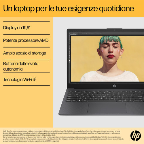 Trony HP - HP Notebook 15-fc0041nl Windows 11 Home 15.6" AMD Ryzen™ 5 8GB RAM 256GB SSD FHD Grigio