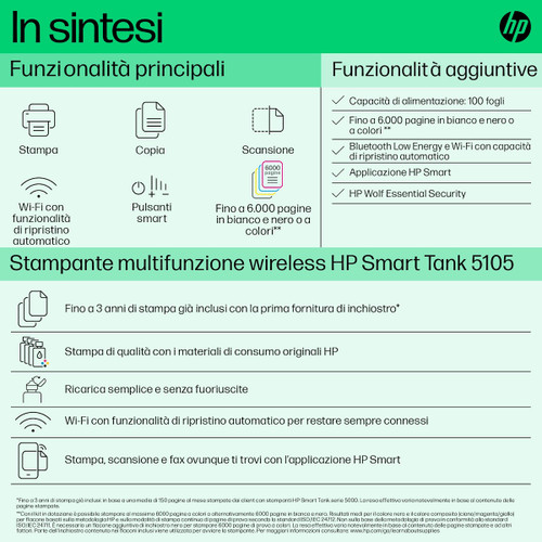 Trony HP - HP Smart Tank 5105 1F3Y3A Stampante Multifunzione