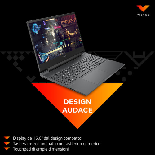 Trony HP - HP Victus 15-FB1001NL Notebook Gaming Windows 11 Home 15.6" AMD Ryzen 5 16GB RAM 512GB SSD NVIDIA GeForce RTX FHD