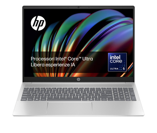 Trony HP - Notebook HP Pavilion 16-af0012nl Windows 11 Home 16" Intel Core Ultra 5 16GB RAM 512GB SSD WUXGA Natural Silver