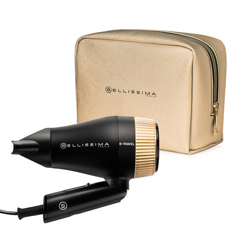 Trony IMETEC - ASCIUGACAPELLI DA VIAGGIO B-TRAVEL CON BEAUTY BAG