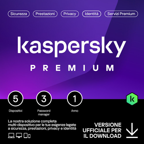 Trony KASPERSKY - KASPERSKY PREMIUM 5D 1Y ESD GENERIC _IT