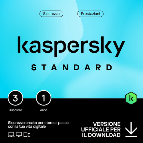Trony KASPERSKY - KASPERSKY STANDARD 3D 1Y ESD GENERIC _IT