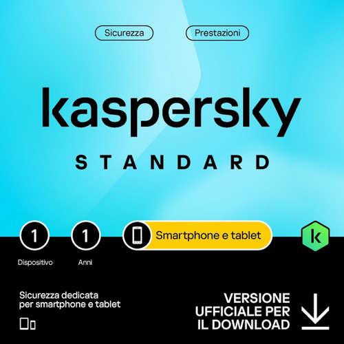 Trony KASPERSKY - Kaspersky Standard Mobile 1 dispositivo 1 anno ESD