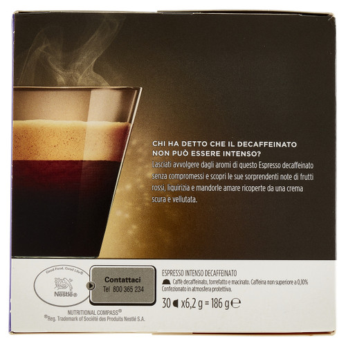 Trony Nescafé Dolce Gusto - CAFFE ESPRESSO INTENSO DECAFFEINATO 30 CAPSULE
