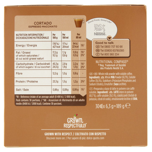Trony NESTLE - CAFFE CORTADO ESPRESSO MACCHIATO 30 CAPSULE