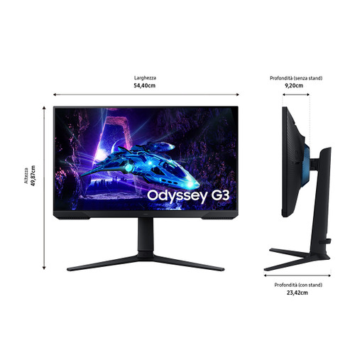 Trony SAMSUNG - Monitor Gaming Odyssey G3 - G30D Da 24'' Full HD