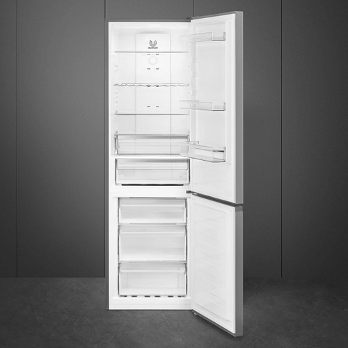 Trony SMEG - Frigorifero Libera Installazione Combinato Estetica Universale RC18XDNE Inox