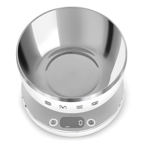 Trony SMEG - Smeg Bilancia Da Cucina Linea Collezione - Bianco Opaco - KSC01WHMWW