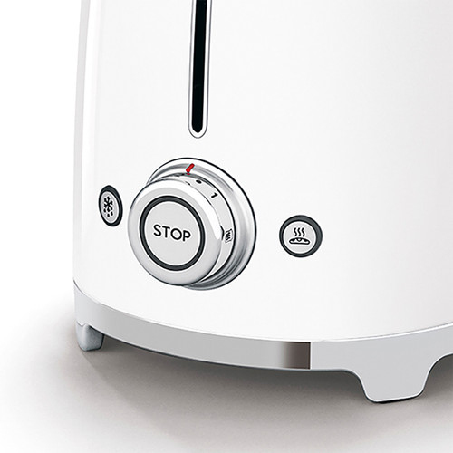 Trony SMEG - Tostapane 50's Style – Bianco LUCIDO 2x2 – TSF01WHEU