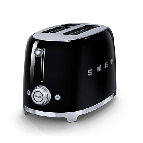 Trony SMEG - Tostapane 50's Style – Nero LUCIDO 2x2 – TSF01BLEU