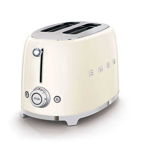 Trony SMEG - Tostapane 50's Style – Panna LUCIDO 2x2 – TSF01CREU