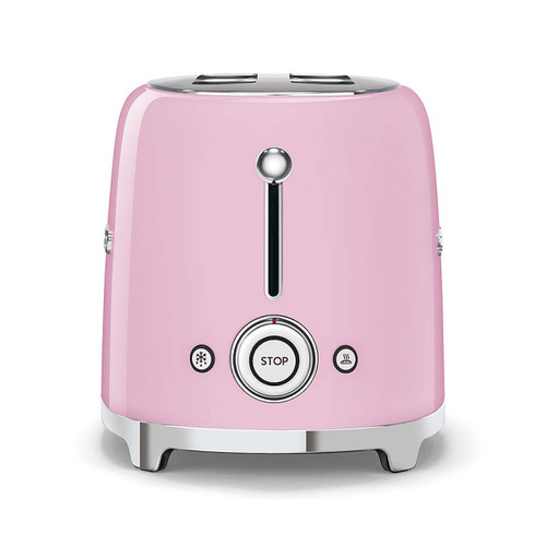 Trony SMEG - Tostapane 50's Style – Rosa LUCIDO 2x2 – TSF01PKEU
