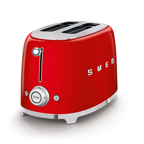 Trony SMEG - Tostapane 50's Style – Rosso LUCIDO 2x2 – TSF01RDEU
