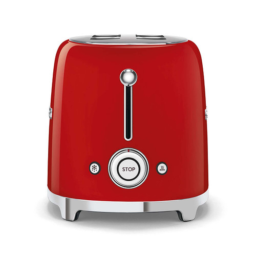 Trony SMEG - Tostapane 50's Style – Rosso LUCIDO 2x2 – TSF01RDEU