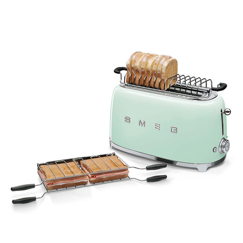 Trony SMEG - Tostapane 50's Style – Verde Pastello LUCIDO 2x4 – TSF02PGEU