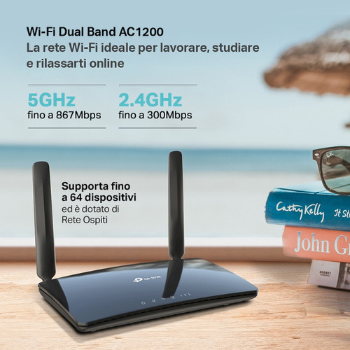 Trony TP-LINK - Archer MR400 - Router 4G Fino A 150Mbps - Wi-Fi Dual Band AC1200