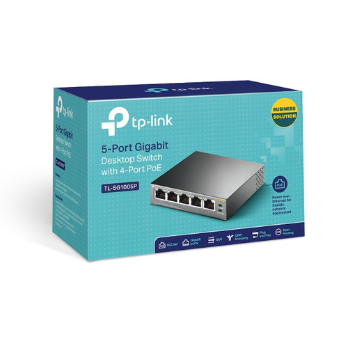 Trony TP-LINK - Switch Desktop 5 Porte Gigabit Di Cui 4 Porte PoE
