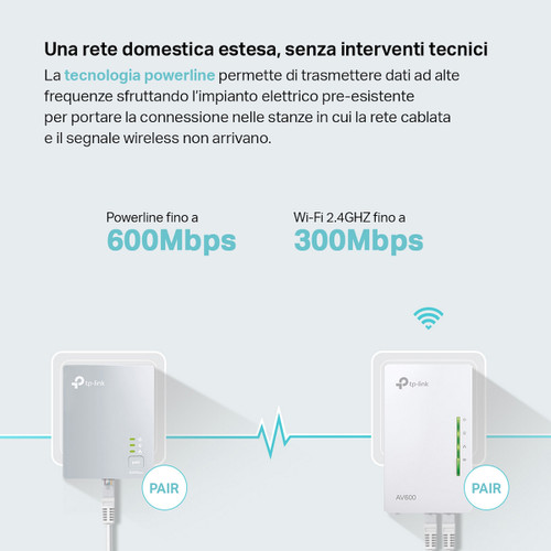 Trony TP-LINK - TL-WPA4221 KIT - KIT POWERLINE EXTENDER AV600 CON