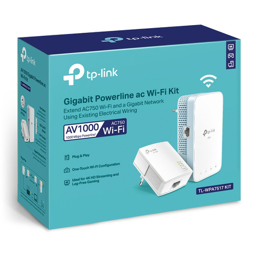 Trony TP-LINK - TL-WPA7517KIT POWERLINE AV1000+WI-FI AC750-GIGABIT