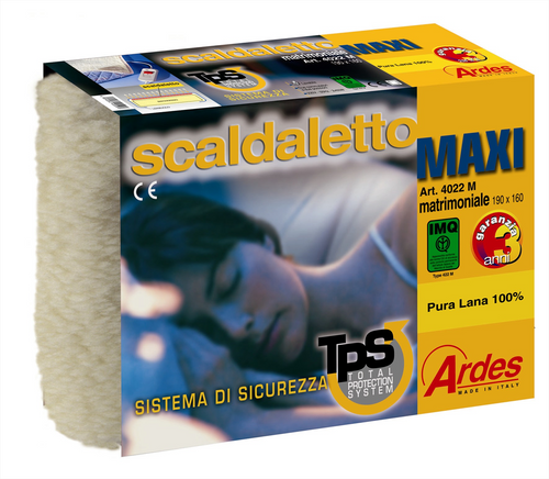 Trony ARDES - SCALDALETTO MATRIMONIALE 100% LANA MAXI
