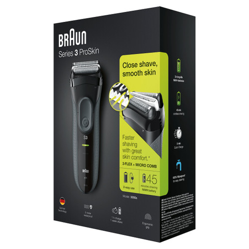Trony BRAUN - SERIES 3 PROSKIN 3000S