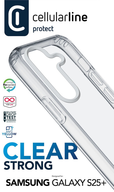 Trony CELLULARLINE - Clear Strong - Galaxy S25+