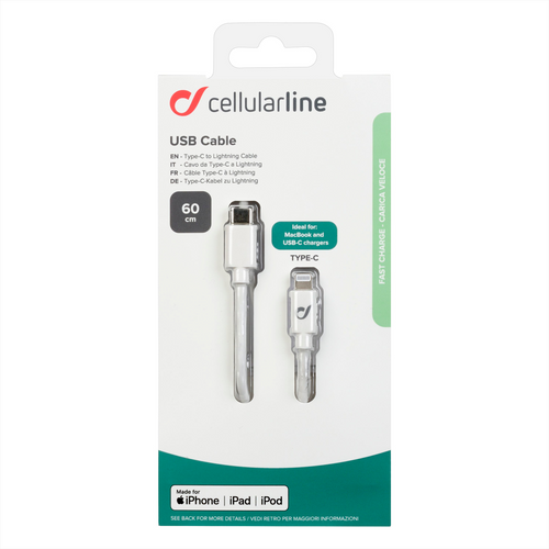 Trony CELLULARLINE - USBDATAC2LMFI60CMW