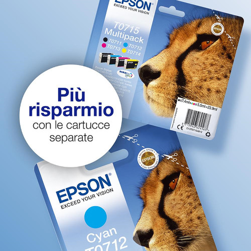 Trony EPSON - T071 GHEPARDO MULTIPACK 4COLORI T0715