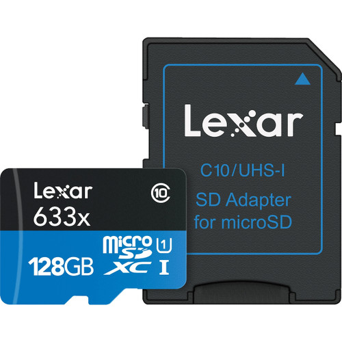 Trony LEXAR - MICROSDHC 633X 128GB W/ADA GLOBAL