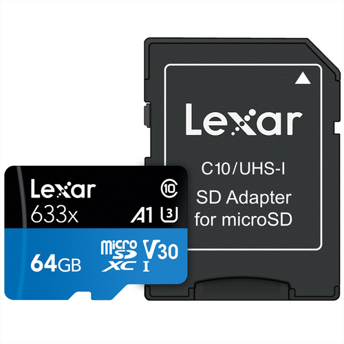 Trony LEXAR - MICROSDHC 633X 64GB W/ADA GLOBAL