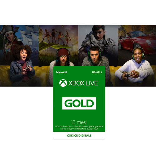 Trony MICROSOFT - MICROSOFT XBOX LIVE GOLD 12 MESI