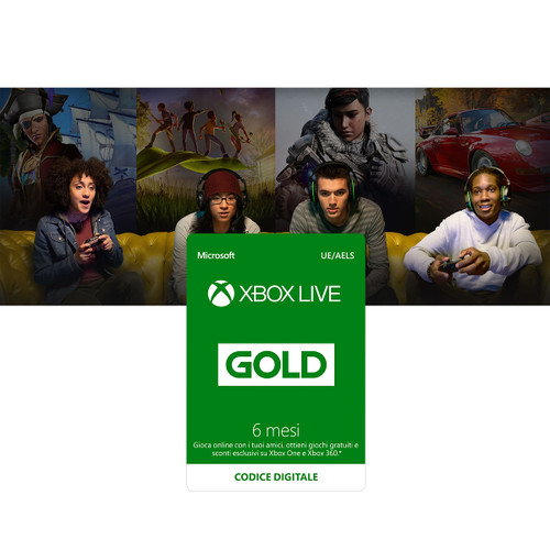 Trony MICROSOFT - MICROSOFT XBOX LIVE GOLD 6 MESI