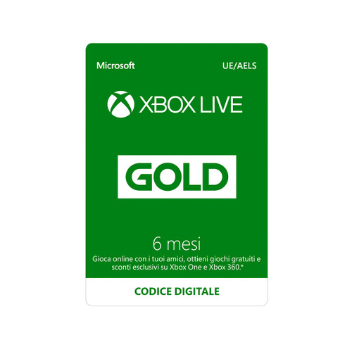 Trony MICROSOFT - MICROSOFT XBOX LIVE GOLD 6 MESI
