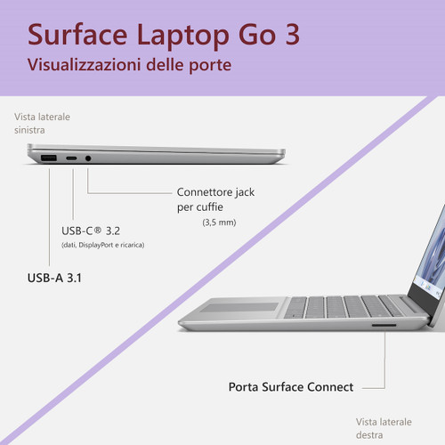 Trony MICROSOFT - SURFACE LAPTOP GO 3 16/256 GB