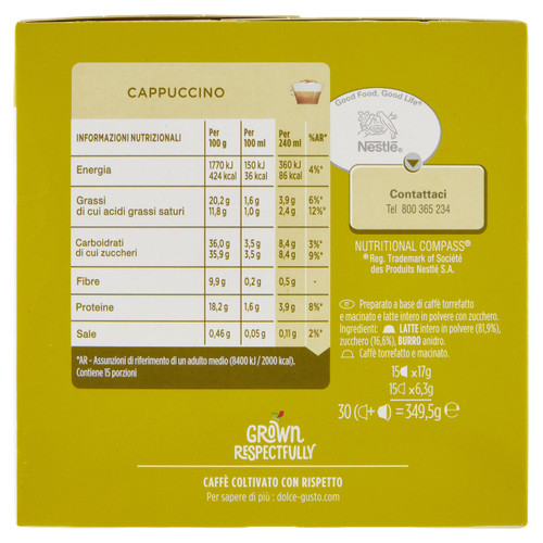 Trony Nescafé Dolce Gusto - CAPPUCCINO 30 CAPSULE