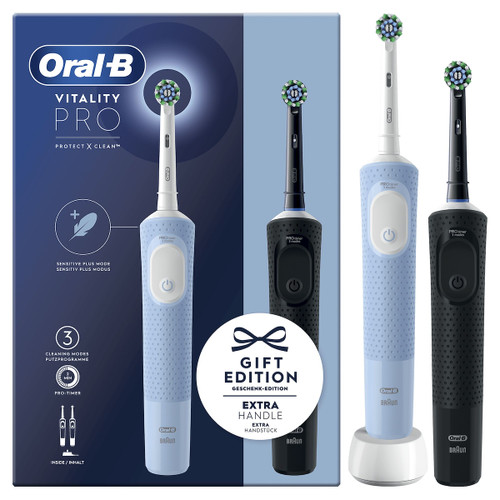 Trony ORAL-B - PW VITALITY PRO DUO BK/WH HBOX