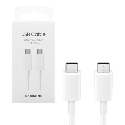 Trony SAMSUNG - CABLE TYPE-C TO C 5A WHITE 1.8MT