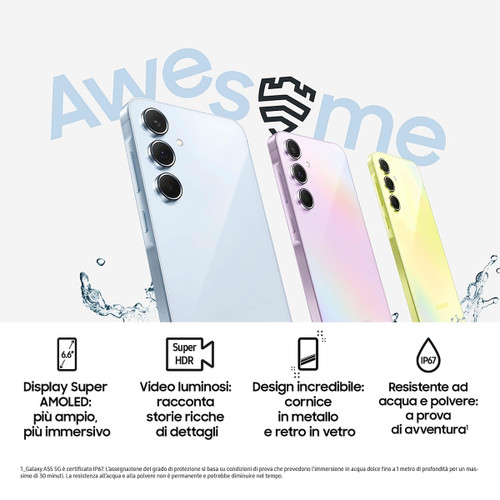 Trony SAMSUNG - Galaxy A55 5G 8+256GB Awesome Lilac