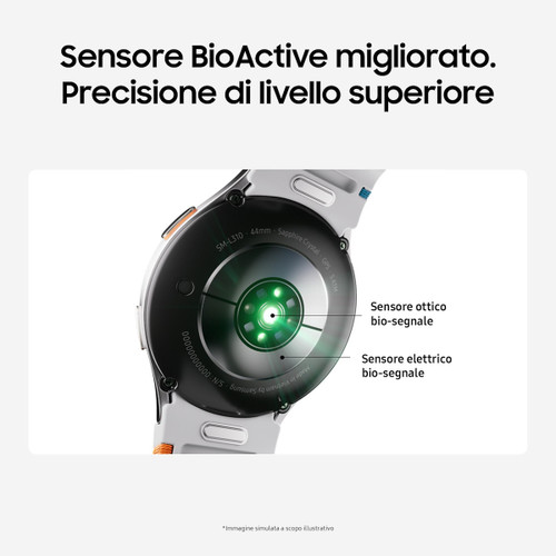 Trony SAMSUNG - GALAXY WATCH7 44MM BT 2+32GB SILVER
