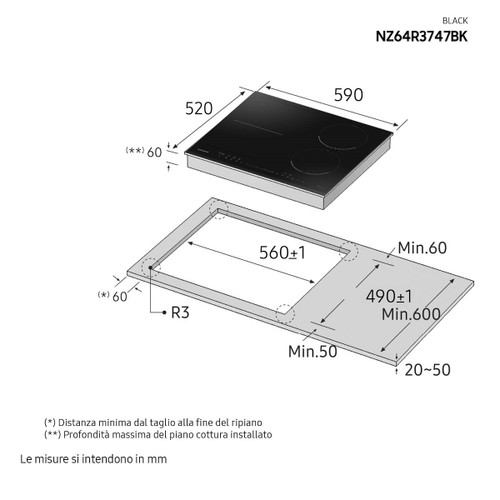 Trony SAMSUNG - NZ64R3747BK/UR