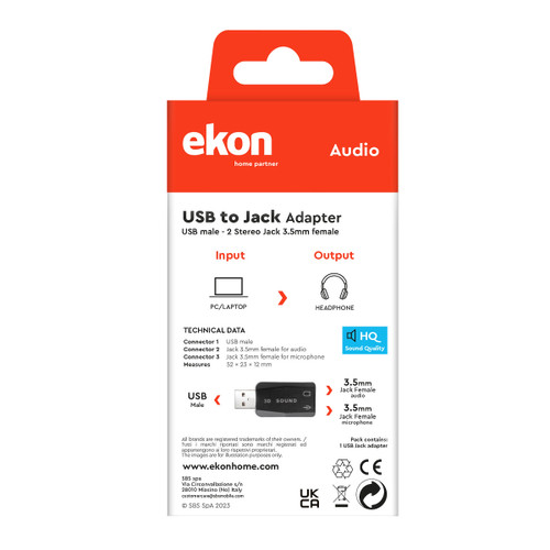 Trony SBS - ECAADUSB2JACK35K