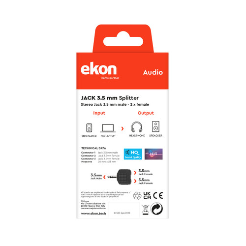 Trony SBS - ECASPLITJACK1M2F