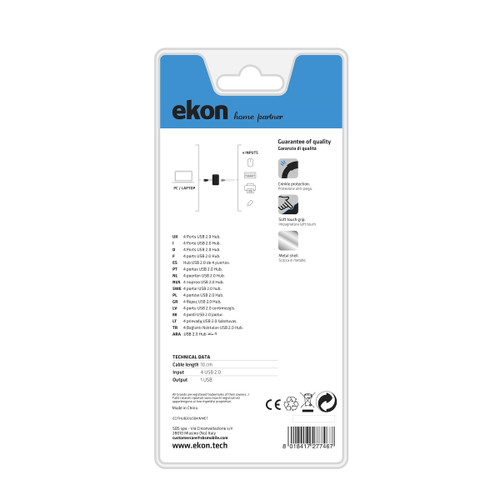 Trony SBS - ECITHUB20USB4INMET