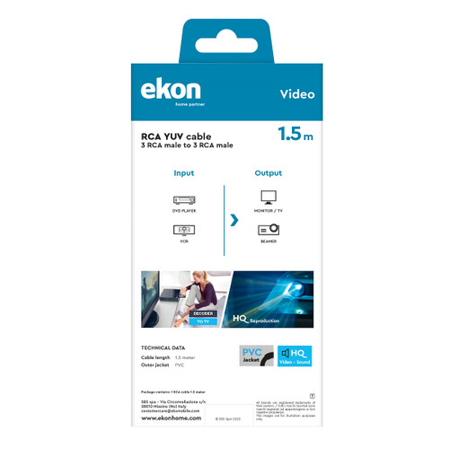 Trony SBS - ECV3RCAYUV15MM