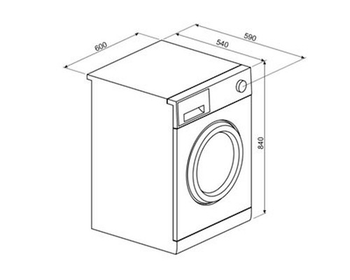 Trony SMEG - WHT814ASIT-LVB 8KG 1400G