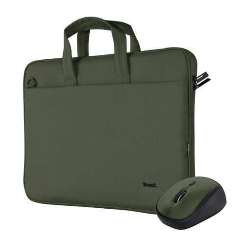 Trony TRUST - BOLOGNA BAG AND MOUSE SET GREEN